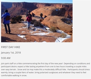 First Day Hike at Dead Horse Point